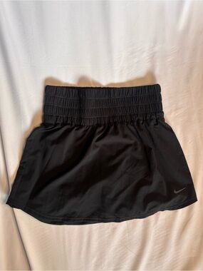 Nike Black Smocked Waist Tennis Skirt